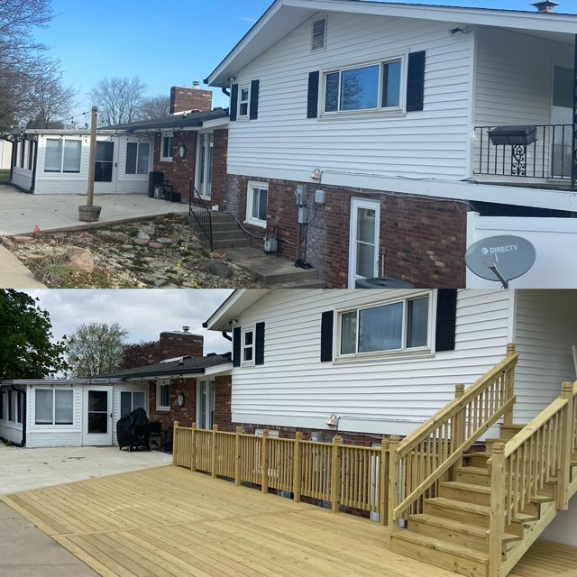 Backyard Deck & Railing